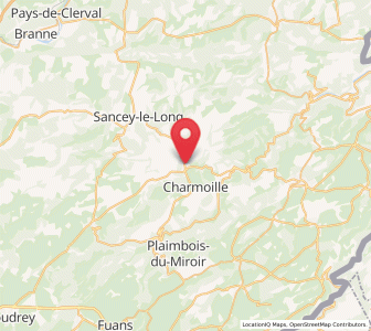 Map of Belleherbe, Bourgogne-Franche-Comté