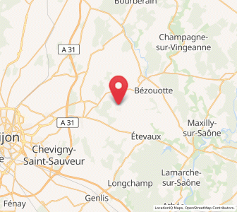 Map of Belleneuve, Bourgogne-Franche-Comté