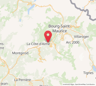 Map of Bellentre, Auvergne-Rhône-Alpes