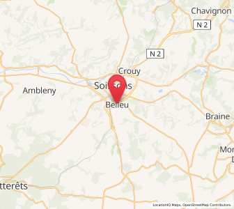 Map of Belleu, Hauts-de-France