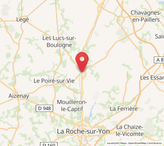 Map of Belleville-sur-Vie, Pays de la Loire