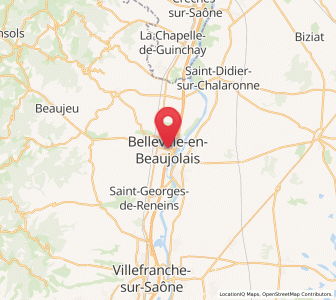 Map of Belleville, Auvergne-Rhône-Alpes
