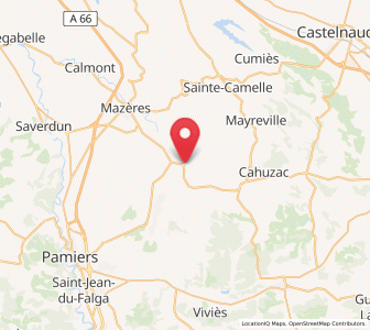 Map of Belpech, Occitanie