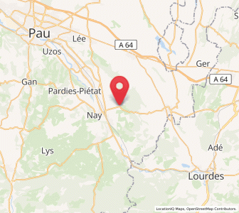 Map of Bénéjacq, Nouvelle-Aquitaine