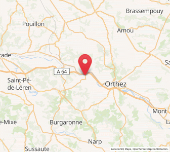 Map of Bérenx, Nouvelle-Aquitaine