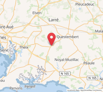 Map of Berric, Brittany