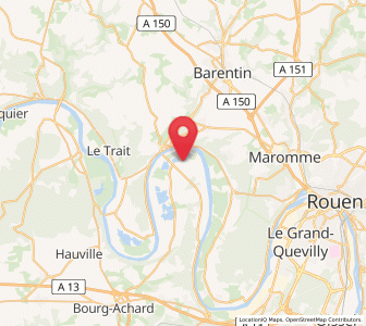 Map of Berville-sur-Seine, Normandy