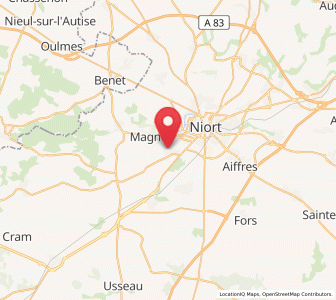 Map of Bessines, Nouvelle-Aquitaine