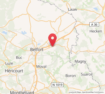Map of Bessoncourt, Bourgogne-Franche-Comté