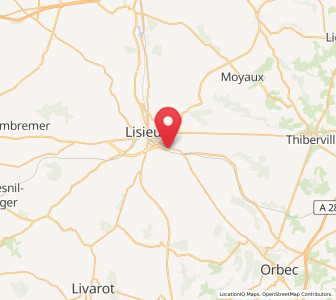 Map of Beuvillers, Normandy
