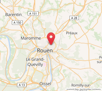 Map of Bihorel, Normandy