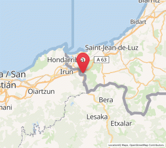 Map of Biriatou, Nouvelle-Aquitaine