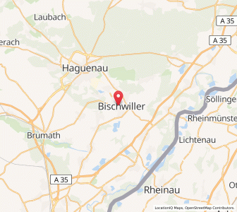 Map of Bischwiller, Grand Est