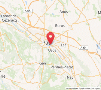 Map of Bizanos, Nouvelle-Aquitaine