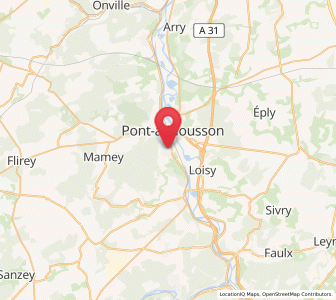 Map of Blénod-lès-Pont-à-Mousson, Grand Est