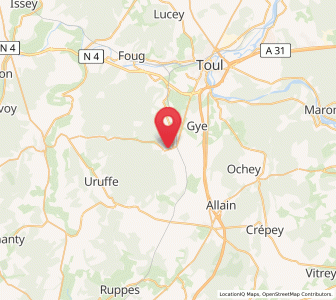 Map of Blénod-lès-Toul, Grand Est