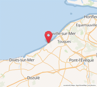 Map of Blonville-sur-Mer, Normandy