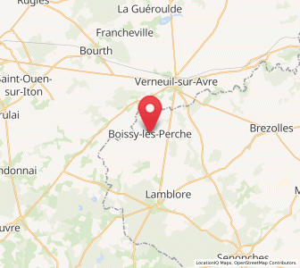 Map of Boissy-lès-Perche, Centre