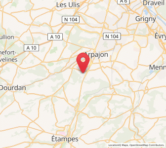 Map of Boissy-sous-Saint-Yon, Île-de-France