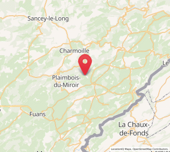 Map of Bonnétage, Bourgogne-Franche-Comté