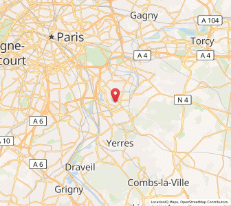 Map of Bonneuil-sur-Marne, Île-de-France