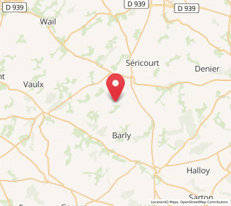 Map of Bonnières, Hauts-de-France