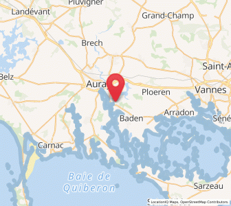 Map of Bono, Brittany