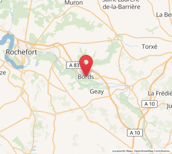 Map of Bords, Nouvelle-Aquitaine