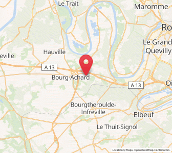 Map of Bosgouet, Normandy