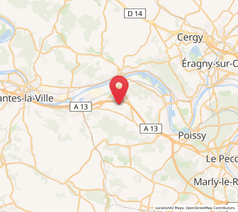 Map of Bouafle, Île-de-France