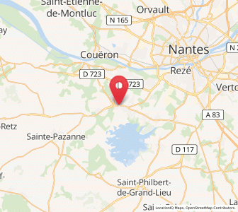 Map of Bouaye, Pays de la Loire
