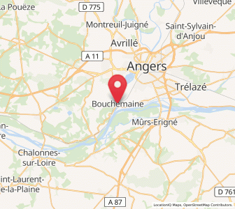 Map of Bouchemaine, Pays de la Loire