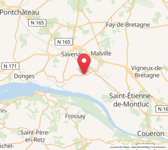 Map of Bouée, Pays de la Loire