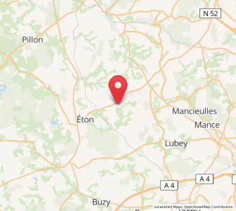 Map of Bouligny, Grand Est