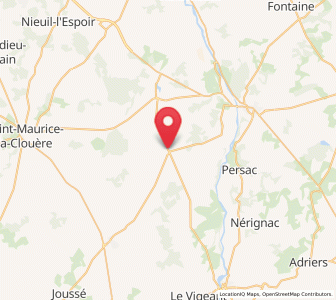 Map of Bouresse, Nouvelle-Aquitaine