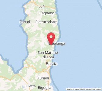 Map of Brando, Corsica