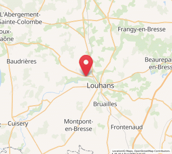 Map of Branges, Bourgogne-Franche-Comté