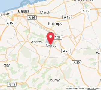 Map of Brêmes, Hauts-de-France
