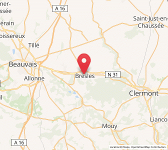 Map of Bresles, Hauts-de-France