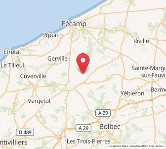 Map of Bretteville-du-Grand-Caux, Normandy