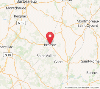 Map of Brossac, Nouvelle-Aquitaine
