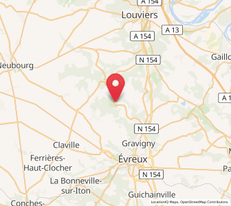 Map of Brosville, Normandy