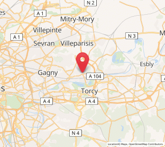 Map of Brou-sur-Chantereine, Île-de-France