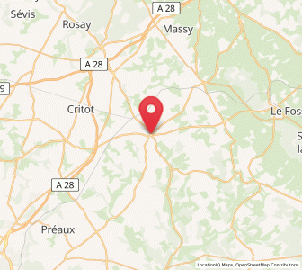 Map of Buchy, Normandy