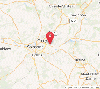 Map of Bucy-le-Long, Hauts-de-France