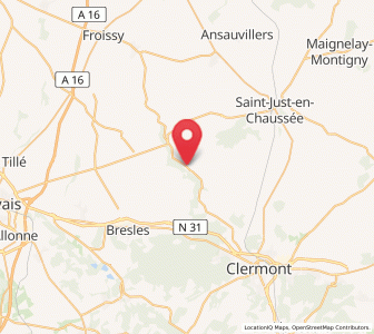 Map of Bulles, Hauts-de-France