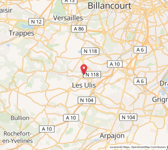 Map of Bures-sur-Yvette, Île-de-France