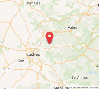 Map of Burlats, Occitanie
