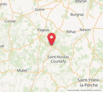 Map of Bussière-Galant, Nouvelle-Aquitaine