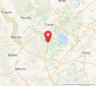 Map of Buxerulles, Grand Est